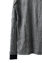 画像をギャラリービューアに読み込む, Y's BASIC LONG SLEEVE TEE / PLAIN STITCH WRINKLE (GREY)