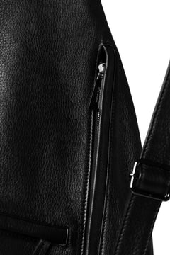 画像をギャラリービューアに読み込む, discord Yohji Yamamoto SOFT CALF SHRINK LEATHER BACK PACK (BLACK)