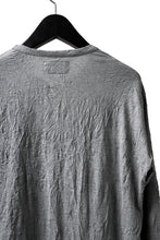 画像をギャラリービューアに読み込む, Y's BASIC LONG SLEEVE TEE / PLAIN STITCH WRINKLE (GREY)