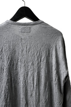 画像をギャラリービューアに読み込む, Y's BASIC LONG SLEEVE TEE / PLAIN STITCH WRINKLE (GREY)