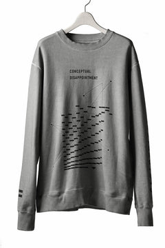 画像をギャラリービューアに読み込む, A.F ARTEFACT "GEOMETRY" DYEING SWEATER TOPS (GREY)