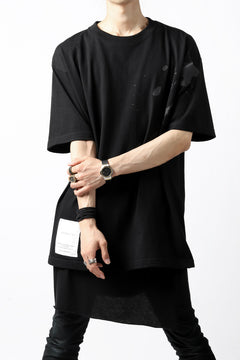 画像をギャラリービューアに読み込む, DEFORMATER.® VANISHED PRINT "SPLASH" T-SHIRT (BLACK)
