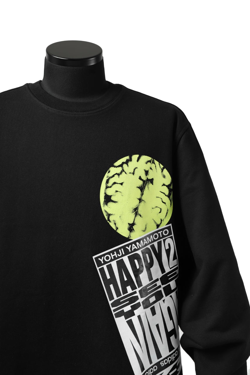 画像をギャラリービューアに読み込む, Y-3 Yohji Yamamoto CREW NECK SWEAT SHIRT / FRENCH TERRY (BLACK)