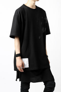 画像をギャラリービューアに読み込む, DEFORMATER.® VANISHED PRINT "SPLASH" T-SHIRT (BLACK)