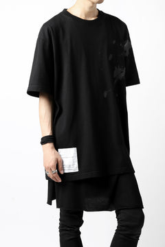 画像をギャラリービューアに読み込む, DEFORMATER.® VANISHED PRINT &quot;SPLASH&quot; T-SHIRT (BLACK)