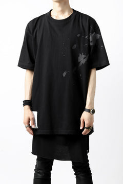 画像をギャラリービューアに読み込む, DEFORMATER.® VANISHED PRINT "SPLASH" T-SHIRT (BLACK)