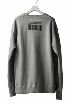 画像をギャラリービューアに読み込む, A.F ARTEFACT "GEOMETRY" DYEING SWEATER TOPS (GREY)
