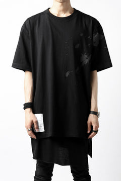 画像をギャラリービューアに読み込む, DEFORMATER.® VANISHED PRINT "SPLASH" T-SHIRT (BLACK)