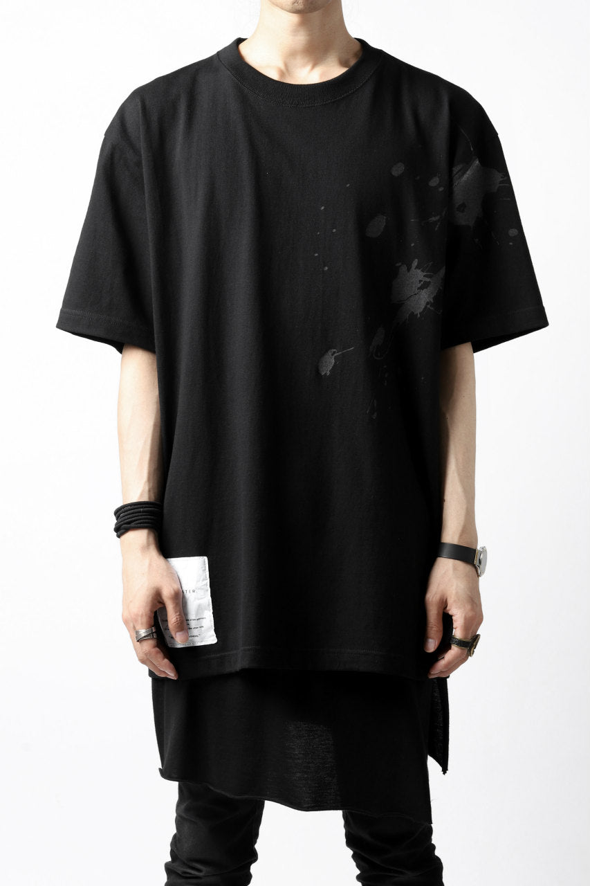 画像をギャラリービューアに読み込む, DEFORMATER.® VANISHED PRINT "SPLASH" T-SHIRT (BLACK)