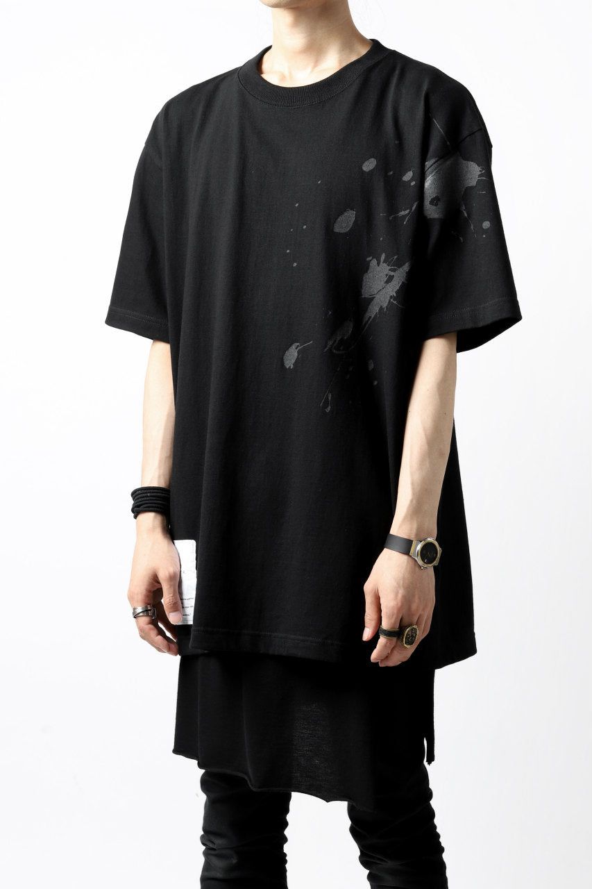 画像をギャラリービューアに読み込む, DEFORMATER.® VANISHED PRINT "SPLASH" T-SHIRT (BLACK)