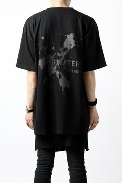 画像をギャラリービューアに読み込む, DEFORMATER.® VANISHED PRINT "SPLASH" T-SHIRT (BLACK)
