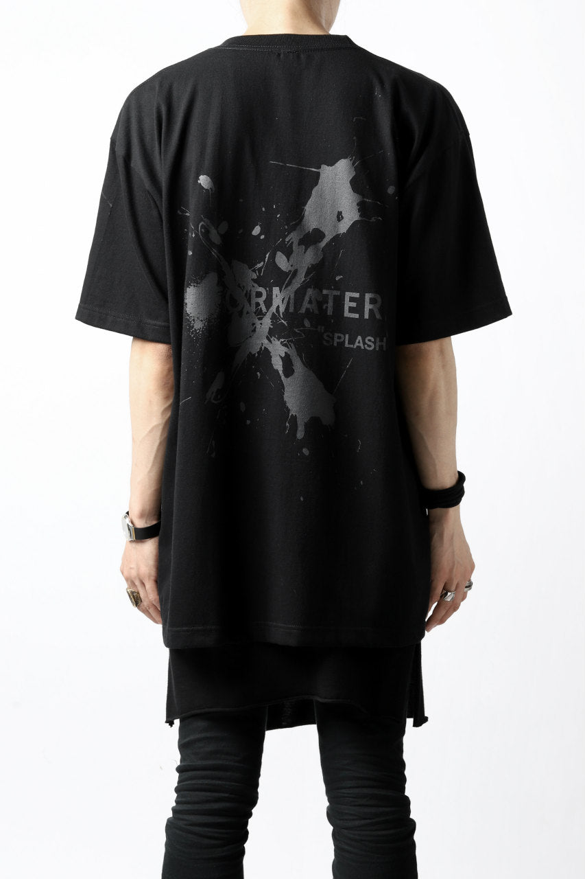 画像をギャラリービューアに読み込む, DEFORMATER.® VANISHED PRINT "SPLASH" T-SHIRT (BLACK)