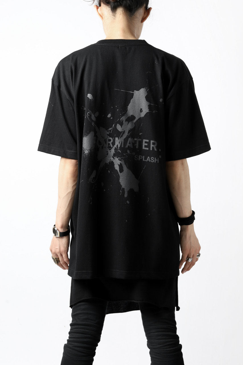 画像をギャラリービューアに読み込む, DEFORMATER.® VANISHED PRINT "SPLASH" T-SHIRT (BLACK)
