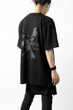画像をギャラリービューアに読み込む, DEFORMATER.® VANISHED PRINT "SPLASH" T-SHIRT (BLACK)