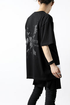 画像をギャラリービューアに読み込む, DEFORMATER.® VANISHED PRINT "SPLASH" T-SHIRT (BLACK)