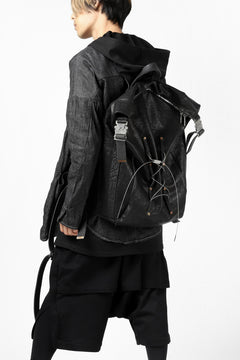 画像をギャラリービューアに読み込む, ierib roll top ruck sack #2 / FVT Oiled Horse (BLACK)