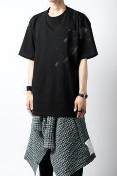 画像をギャラリービューアに読み込む, DEFORMATER.® VANISHED PRINT &quot;SPLASH&quot; T-SHIRT (BLACK)