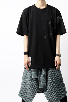 画像をギャラリービューアに読み込む, DEFORMATER.® VANISHED PRINT &quot;SPLASH&quot; T-SHIRT (BLACK)