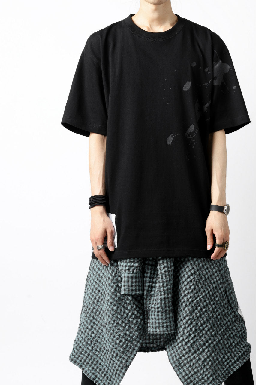 画像をギャラリービューアに読み込む, DEFORMATER.® VANISHED PRINT "SPLASH" T-SHIRT (BLACK)