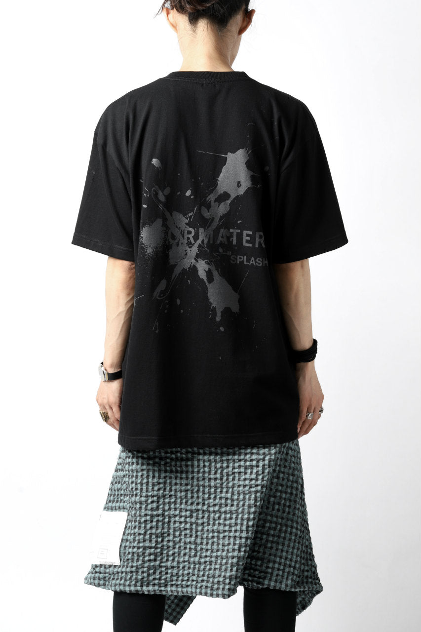 画像をギャラリービューアに読み込む, DEFORMATER.® VANISHED PRINT "SPLASH" T-SHIRT (BLACK)