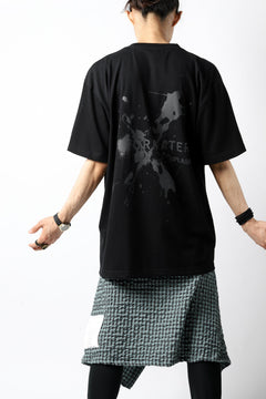 画像をギャラリービューアに読み込む, DEFORMATER.® VANISHED PRINT "SPLASH" T-SHIRT (BLACK)