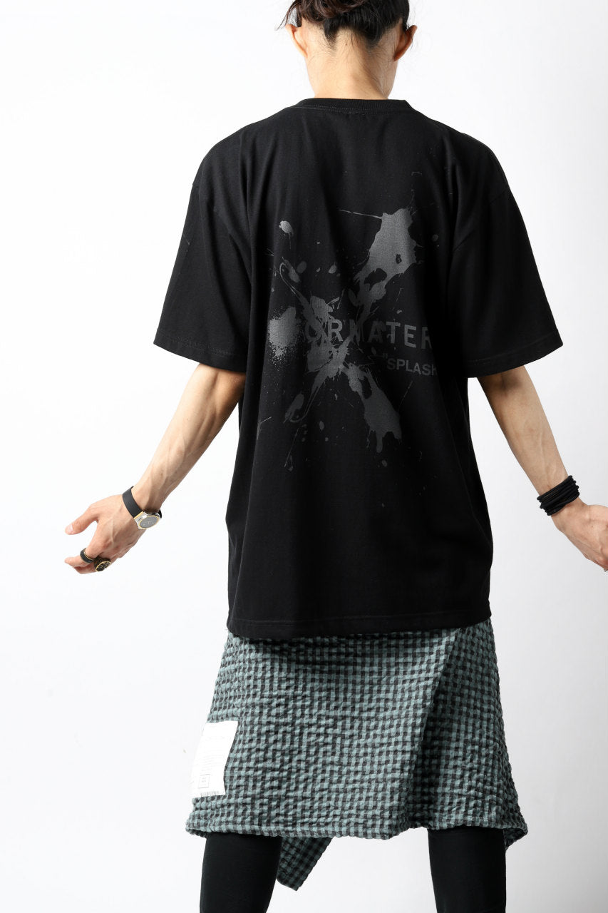 画像をギャラリービューアに読み込む, DEFORMATER.® VANISHED PRINT "SPLASH" T-SHIRT (BLACK)