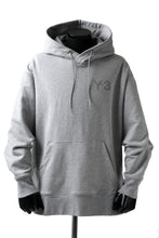 画像をギャラリービューアに読み込む, Y-3 Yohji Yamamoto CLASSIC CHEST LOGO HOODIE PARKA / FRENCH TERRY (GREY)
