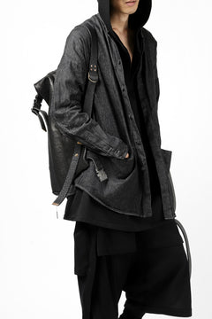 画像をギャラリービューアに読み込む, ierib roll top ruck sack #2 / FVT Oiled Horse (BLACK)