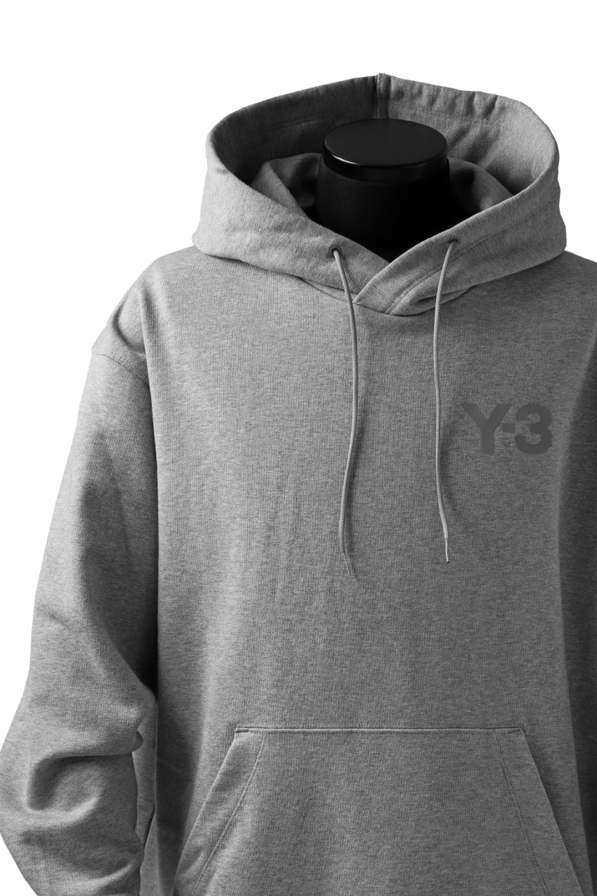 画像をギャラリービューアに読み込む, Y-3 Yohji Yamamoto CLASSIC CHEST LOGO HOODIE PARKA / FRENCH TERRY (GREY)