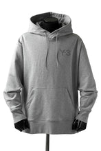 画像をギャラリービューアに読み込む, Y-3 Yohji Yamamoto CLASSIC CHEST LOGO HOODIE PARKA / FRENCH TERRY (GREY)