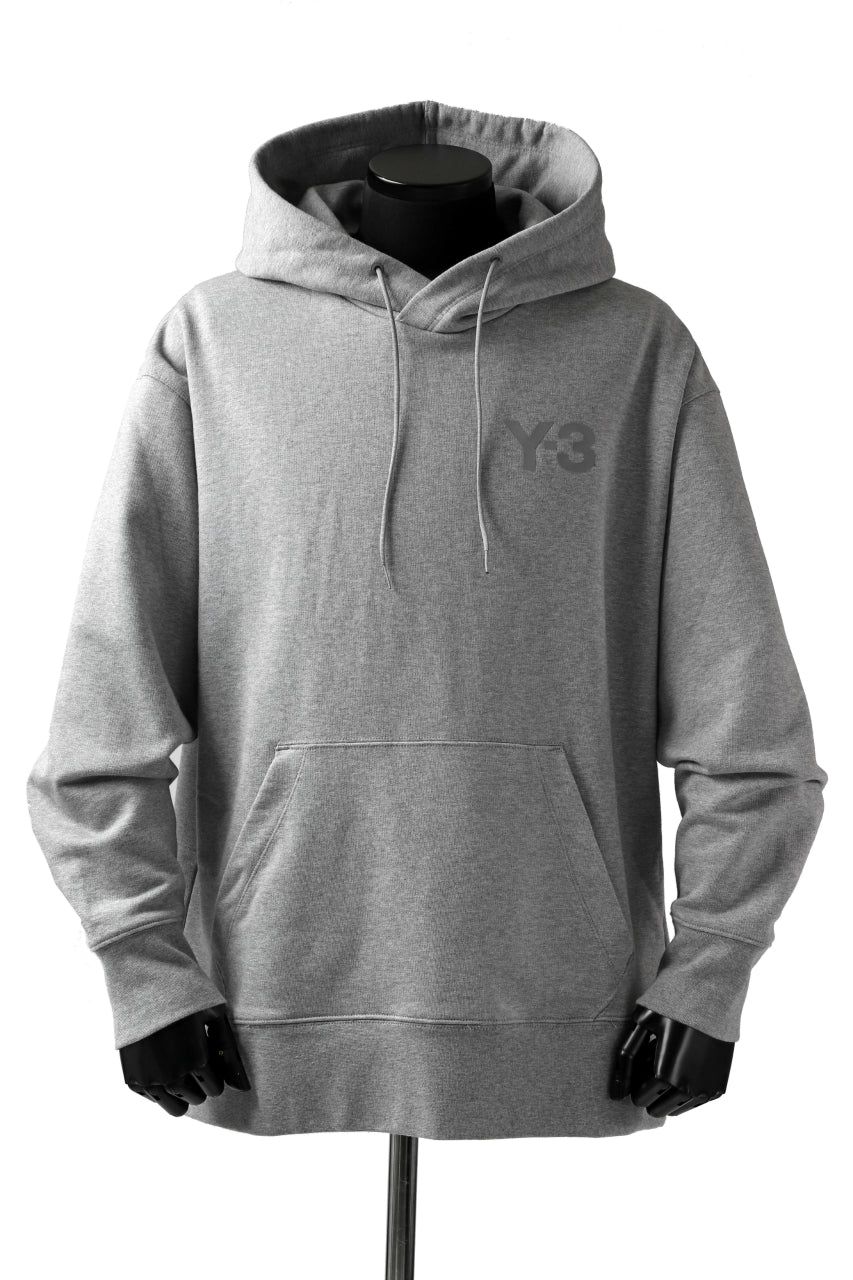 画像をギャラリービューアに読み込む, Y-3 Yohji Yamamoto CLASSIC CHEST LOGO HOODIE PARKA / FRENCH TERRY (GREY)