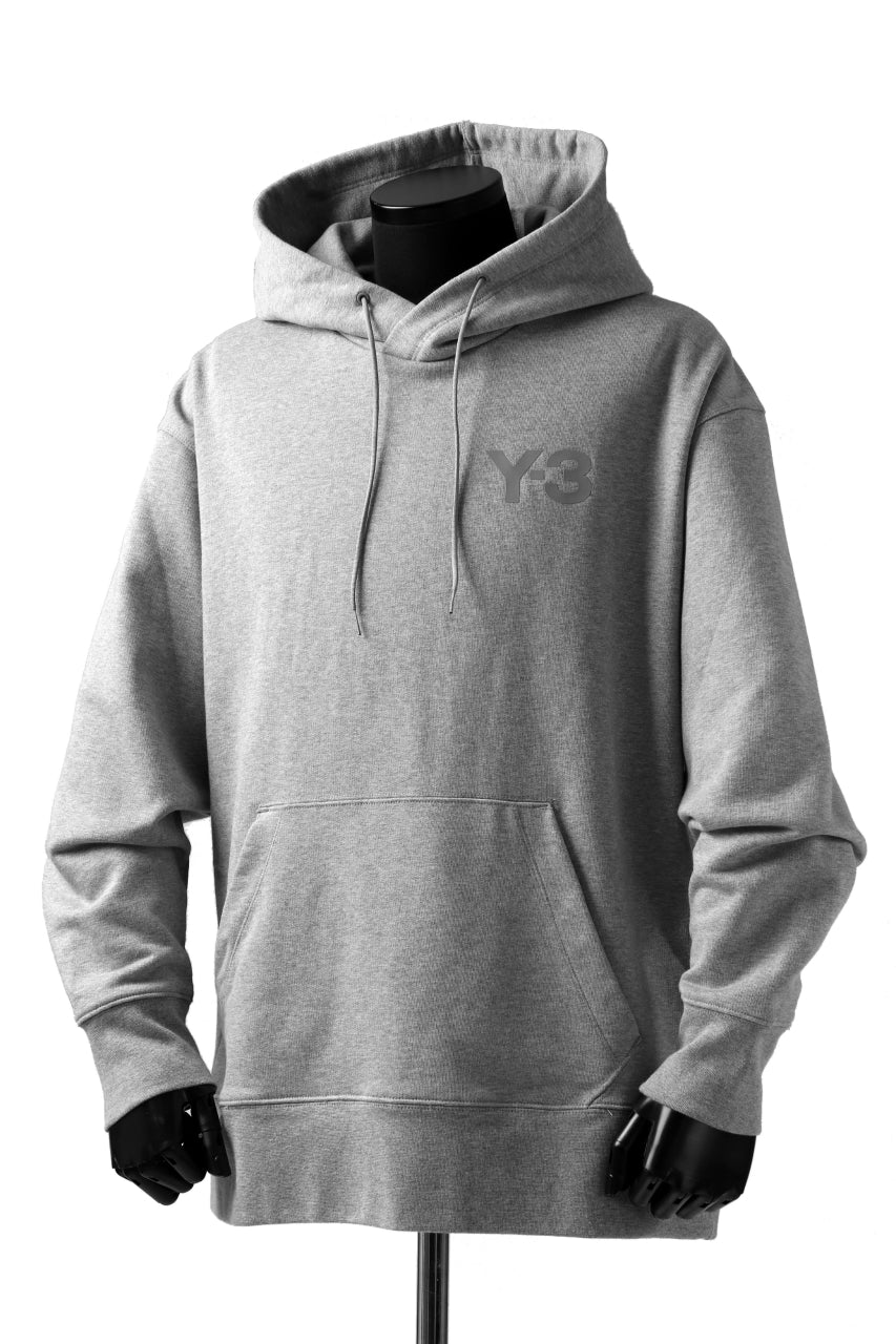 画像をギャラリービューアに読み込む, Y-3 Yohji Yamamoto CLASSIC CHEST LOGO HOODIE PARKA / FRENCH TERRY (GREY)