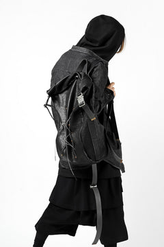 画像をギャラリービューアに読み込む, ierib roll top ruck sack #2 / FVT Oiled Horse (BLACK)