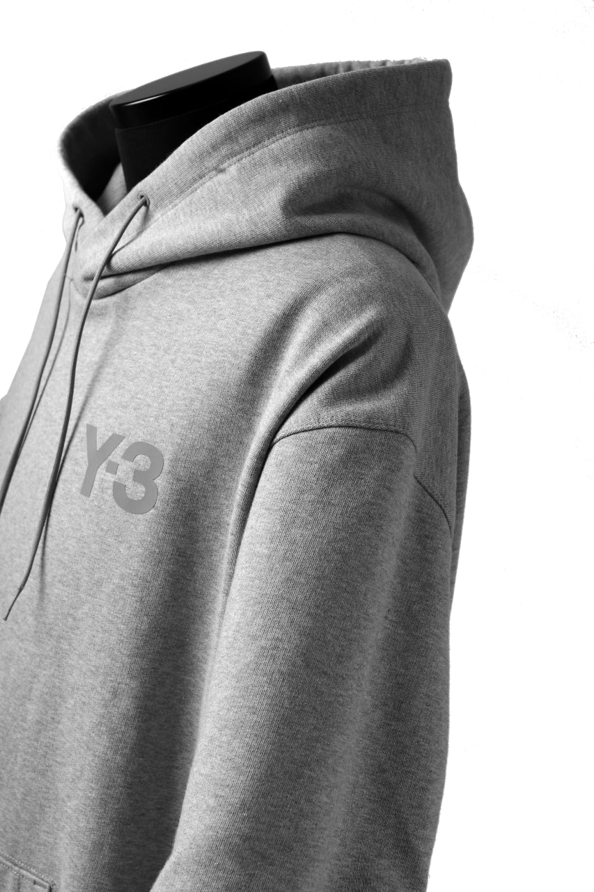 画像をギャラリービューアに読み込む, Y-3 Yohji Yamamoto CLASSIC CHEST LOGO HOODIE PARKA / FRENCH TERRY (GREY)