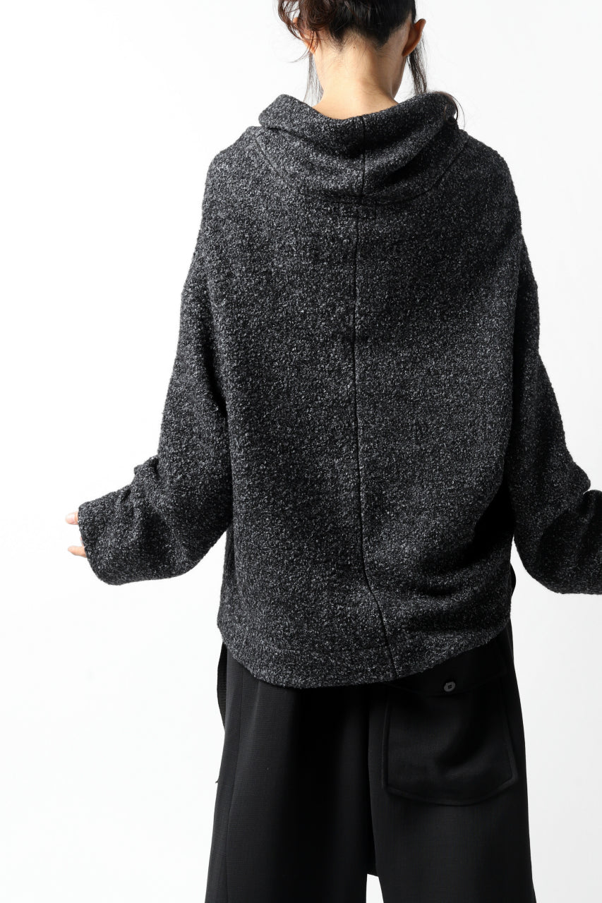 画像をギャラリービューアに読み込む, SOSNOVSKA CRAWLED OUT POCKET KNIT SWEATER (BLACK)