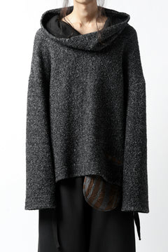画像をギャラリービューアに読み込む, SOSNOVSKA CRAWLED OUT POCKET KNIT SWEATER (BLACK)