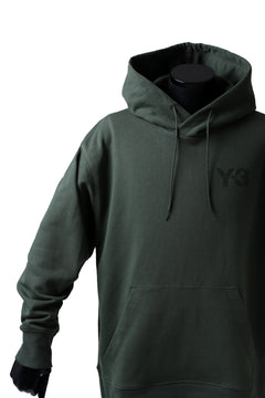 画像をギャラリービューアに読み込む, Y-3 Yohji Yamamoto CLASSIC CHEST LOGO HOODIE PARKA / FRENCH TERRY (GREEN)