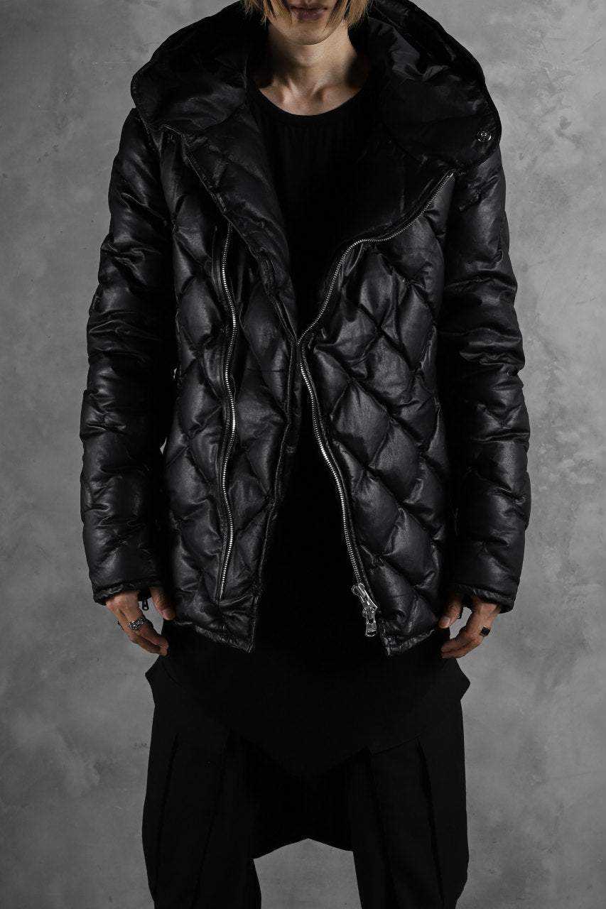 画像をギャラリービューアに読み込む, ISAMU KATAYAMA BACKLASH HOODED DOWN JACKET / KANGAROO + POLISH WHITE GOOSE (BLACK)