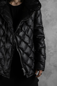 画像をギャラリービューアに読み込む, ISAMU KATAYAMA BACKLASH HOODED DOWN JACKET / KANGAROO + POLISH WHITE GOOSE (BLACK)