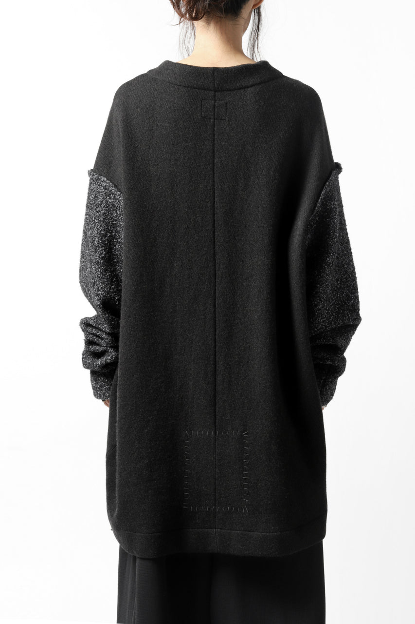 画像をギャラリービューアに読み込む, SOSNOVSKA ATTACHED POCKET KNIT SWEATER (BLACK)
