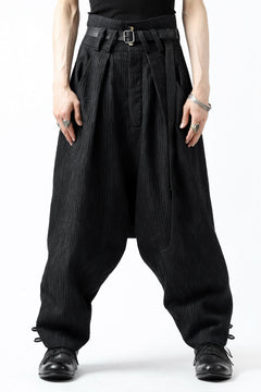 画像をギャラリービューアに読み込む, SOSNOVSKA exclusive CLOWN STYLE PANTS (BLACK STRIPE)