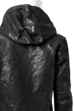 画像をギャラリービューアに読み込む, ISAMU KATAYAMA BACKLASH HOODED ZIPPER JACKET / ITALY-SHOULDER OBJECT DYED (BLACK)