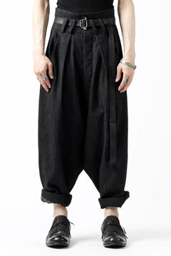 画像をギャラリービューアに読み込む, SOSNOVSKA exclusive CLOWN STYLE PANTS (BLACK STRIPE)