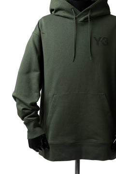 画像をギャラリービューアに読み込む, Y-3 Yohji Yamamoto CLASSIC CHEST LOGO HOODIE PARKA / FRENCH TERRY (GREEN)
