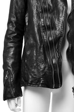 画像をギャラリービューアに読み込む, ISAMU KATAYAMA BACKLASH HOODED ZIPPER JACKET / ITALY-SHOULDER OBJECT DYED (BLACK)