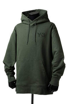 画像をギャラリービューアに読み込む, Y-3 Yohji Yamamoto CLASSIC CHEST LOGO HOODIE PARKA / FRENCH TERRY (GREEN)