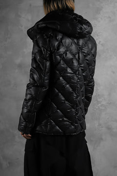画像をギャラリービューアに読み込む, ISAMU KATAYAMA BACKLASH HOODED DOWN JACKET / KANGAROO + POLISH WHITE GOOSE (BLACK)