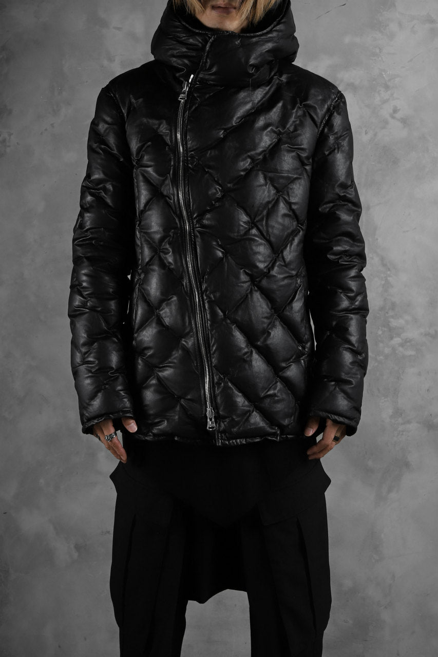 画像をギャラリービューアに読み込む, ISAMU KATAYAMA BACKLASH HOODED DOWN JACKET / KANGAROO + POLISH WHITE GOOSE (BLACK)