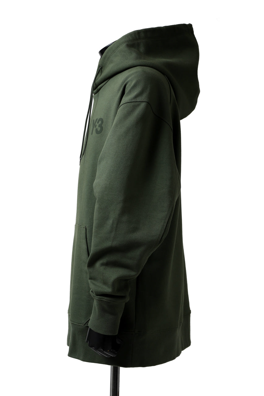画像をギャラリービューアに読み込む, Y-3 Yohji Yamamoto CLASSIC CHEST LOGO HOODIE PARKA / FRENCH TERRY (GREEN)