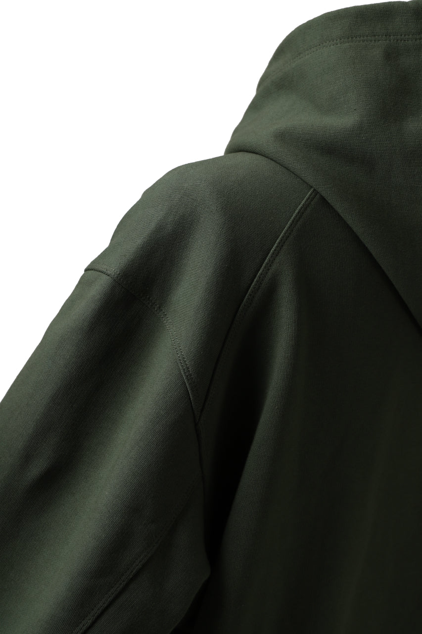 画像をギャラリービューアに読み込む, Y-3 Yohji Yamamoto CLASSIC CHEST LOGO HOODIE PARKA / FRENCH TERRY (GREEN)